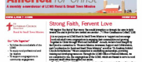 LCMS Rural & Small Town Mission – August 2014 newsletter