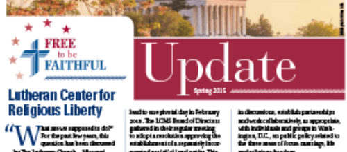 ‘Free to be Faithful’ – Spring 2015 newsletter