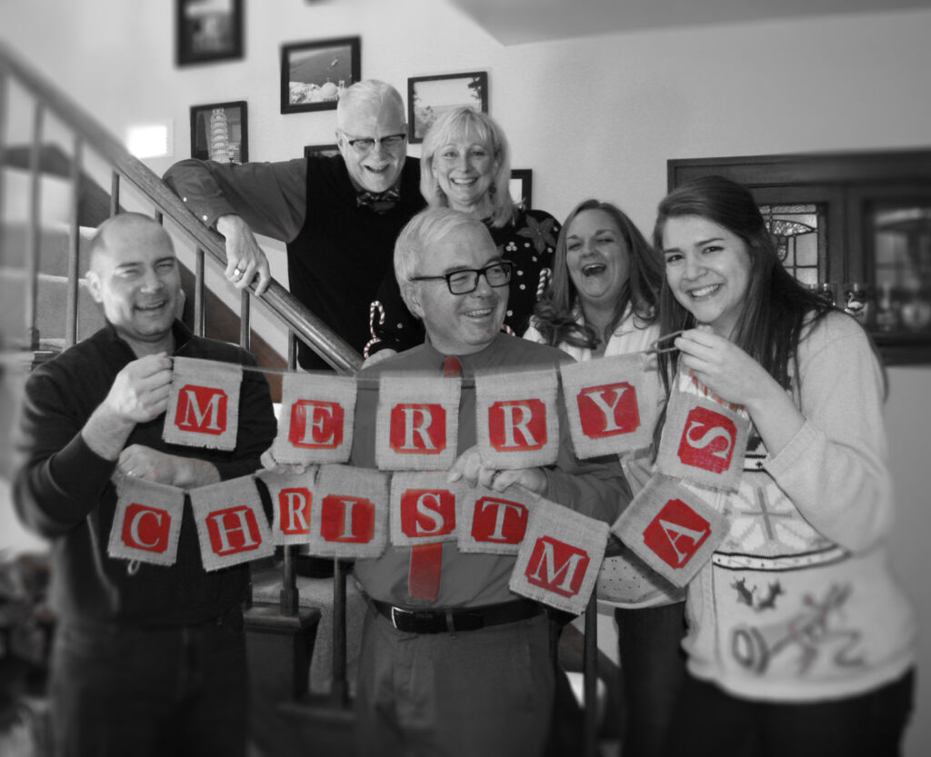 LCMS Youth Ministry staff wishes you a joy-filled Christmas! Back Row: Jim Lohman, Krista Miller, Renee Lorenz. Front Row: Mark Kiessling, Terry Dittmer, Amy Gray.