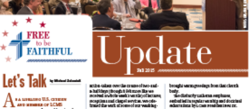 ‘Free to be Faithful’ – Fall 2015 newsletter