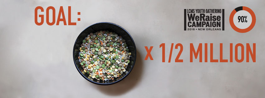 Wow! 90% funded. God be praised. Thank you for your great generosity. We're in the home stretch with 4 days left in the campaign. Let's do this! Please consider giving generously as we work to feed 500,000 people at the 2016 Gathering. #LCMSraise Give now: http://bit.ly/1Lyt4Uz