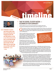 2nd Quarter 2016 Black Ministry TimeLine Newsletter
