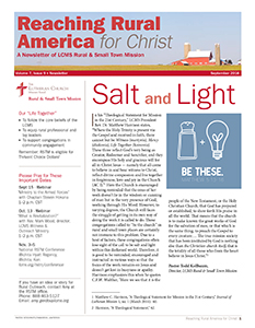 September 2016 Rural & Small Town Mission newsletter
