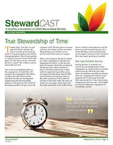 lcms september 2016 stewardcast newsletter