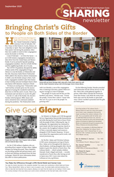 LCMS World Relief and Human Care: Sharing newsletter — September 2021