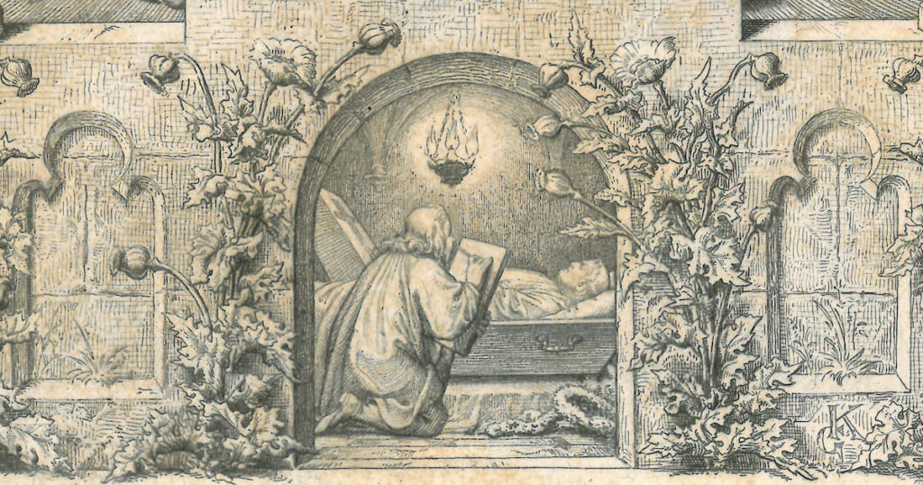 Sketch of the death of Luther