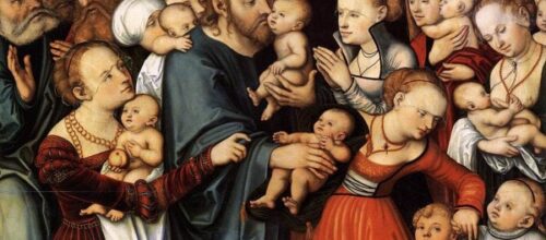 Cranach’s “Let the Little Children Come to Me”